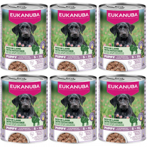 EUKANUBA Life Care Puppy Reich an Lamm und Kartoffeln - Nassfutter für Hunde - 6x400g