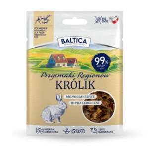 BALTICA Przysmaki regionów Monoprotein Rabbit - leckerli für hunde - 30g