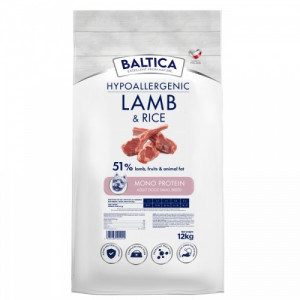 BALTICA Nutraceutic Hypoallergenic S Lamb with rice - trockenfutter für Hunde - 12kg