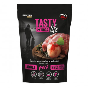 BIOFEED Tasty Dogs Life Pork - Nassfutter für Hunde - 500g