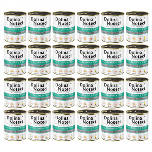 DOLINA NOTECI Premium reich an Perlhuhn mit Apfel - Hunde-Nassfutter - 24x800g