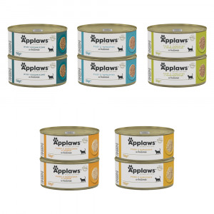 APPLAWS Mix Samkas - Nassfutter für Katzen - 10x156g