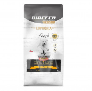 BIOFEED Euphoria Fresh Adult Mini & Small Monoprotein Turkey - trockenfutter für Hunde - 8kg
