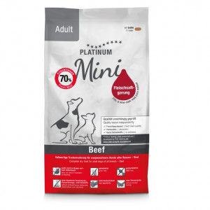 PLATINUM Adult Beef Mini - Halbfeuchtes Hundefutter – 900g