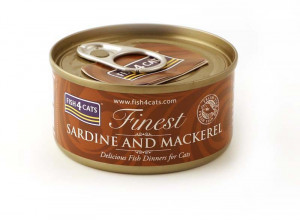 FISH4CATS Sardine and mackerel - nassfutter für Katzen - 70g