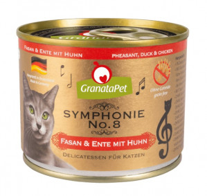GRANATAPET Symphonie No.8 Pheasant and duck with chicken - nassfutter für Katzen - 200g
