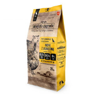 WIEJSKA ZAGRODA Turkey with lamb M - trockenfutter für Hunde - 20kg