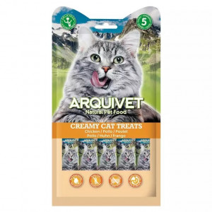 ARQUIVET Creamy Cat Treats Chicken - Katze behandeln - 5 x 14g