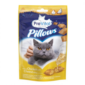 PREVITAL Pillows Chicken with cheese - Katze behandeln - 60g