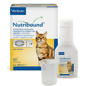 VIRBAC Nutribound Convalescence - Nahrungsergänzungsmittel für Katzen - 3x150ml