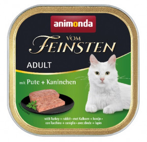 ANIMONDA Vom Feinsten Adult Turkey and rabbit - nassfutter für Katzen - 100g