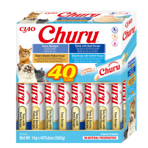 INABA Churu Variety box Tuna with seafood - Katze behandeln - 40 x 14g