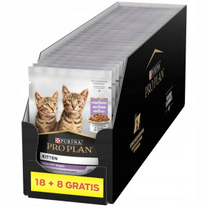 PURINA Pro Plan Kitten Health Start with turkey in sauce - nassfutter für Katzen - 26x85g (18 + 8 GRATIS)