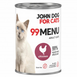JOHN DOG 99 Menu Chicken - nassfutter für Katzen - 400g