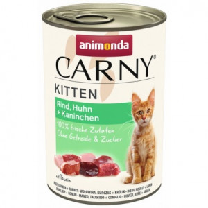 ANIMONDA Carny Kitten Beef, chicken, rabbit - Nassfutter für Katzen - 400 g