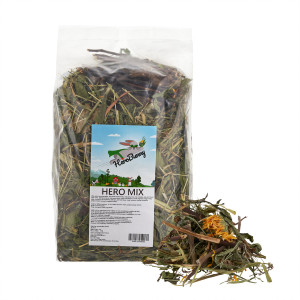 FACTORYHERBS Hero Bunny Hero Mix - Futter für Nagetiere und Kaninchen - 1kg