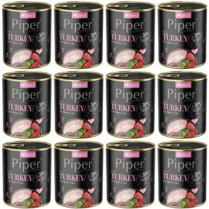 DOLINA NOTECI Piper mit Pute und Brokkoli - Nassfutter für Hunde - 12x800g