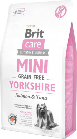 BRIT Care Mini Yorkshire Grain Free Salmon with tuna - Trockenfutter für Hunde - 7 kg