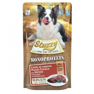 STUZZY Monoprotein Beef with blueberries - nassfutter für Hunde - 150 g
