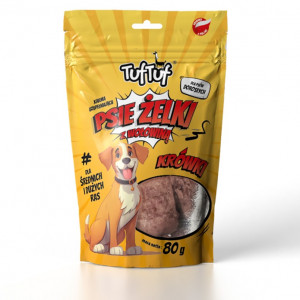 TUF TUF Psie żelki - beef fudge - leckerli für hunde - 80g