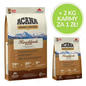 Acana Dog TF Regionals Ranchlands 11,4 kg Adult Rind, Fisch, Lamm, Schweinefleisch