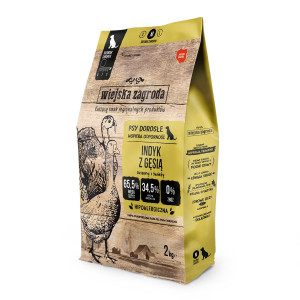 WIEJSKA ZAGRODA Turkey with goose M - trockenfutter für Hunde - 2kg