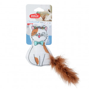ZOLUX Chatouille Cat with feathers and catnip - spielzeug für katzen - 13cm