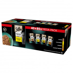 SHEBA Selection Select Slices Poultry Flavours - Katzennassfutter - 40 x 85g