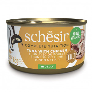 SCHESIR Tuna with chicken in jelly - nassfutter für Katzen - 85g