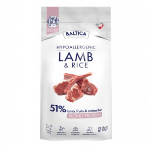 BALTICA Nutraceutic Hypoallergenic M Lamb with rice - trockenfutter für Hunde - 3kg