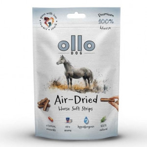 OLLO Air-Dried Horse strips - leckerli für hunde - 80g