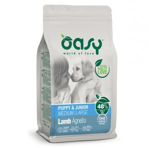 OASY One Animal Protein Puppy & Junior Medium/Large Lamb - trockenfutter für Hunde - 12kg