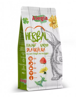 ALEGIA Kräutertrockenfutter für Kaninchen - 600g