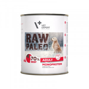 RAW PALEO Adult Monoprotein Beef – Nassfutter für Hunde – 800 g