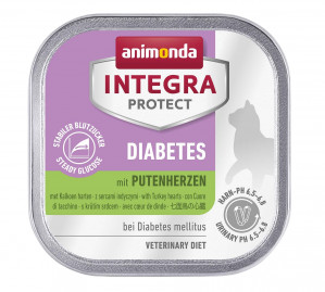 ANIMONDA Integra Protect Diabetes Turkey hearts - nassfutter für Katzen - 100g