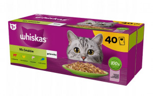WHISKAS Mix Favourites in jelly - Nassfutter für Katzen - 40x85 g 
