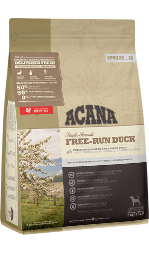 ACANA Singles Free-Run Duck - trockenfutter für Hunde - 2kg