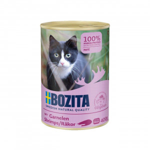 BOZITA Shrimp Pate - Nassfutter für Katzen - 400g