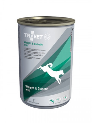 TROVET Weight & Diabetic WRD with chicken - Nassfutter für Hunde - 400 g