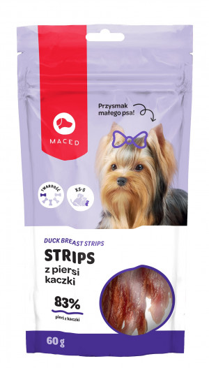 MACED Duck breast strips - Hundeleckerli - 60g