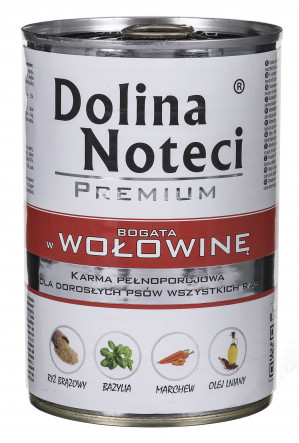 DOLINA NOTECI Premium Beef - Nassfutter für Hunde - 400 g