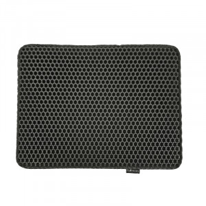 DIAMENTIQ Katzenmatte schwarz rechteckig - Katzentoilettenmatte - 40 x 50cm