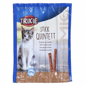 Snacks Premio Sticks-Lamm mit Pute-Katzentrockenfutter-5x5g