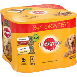 PEDIGREE Beef and chicken with jelly - Nassfutter für Hunde - 4x400 g