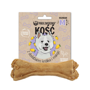 PAKA ZWIERZAKA Bone with rabbit and mango M 12 cm - leckerli für hunde - 55g