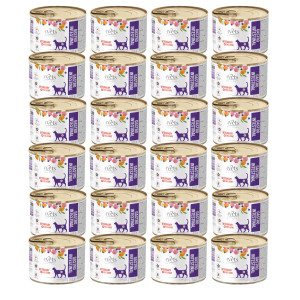  4VETS Natural Gastro Intestinal Cat - Nassfutter für Katzen - 24x185g