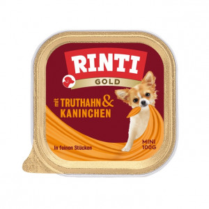 RINTI Gold Mini Turkey with rabbit - Nassfutter für Hunde - 100g