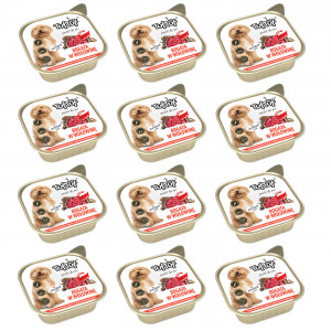TUF TUF Alupak Rindfleischpastete - Nassfutter für Hunde - 12x300g