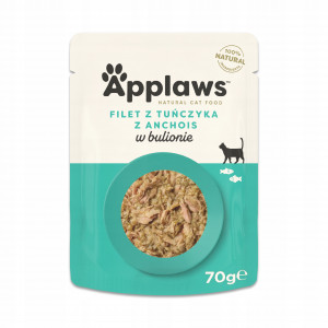 APPLAWS Tuna fillet with anchovy & seaweed in broth - nassfutter für Katzen - 70g