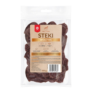 MACED Beef steaks - Hundeleckerli - 500g